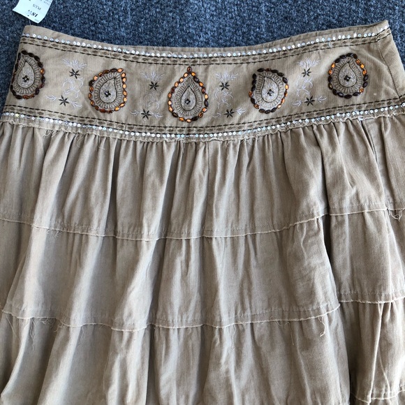 Fashion Bug corduroy tiered embroidered skirt size 18W - Picture 9 of 11